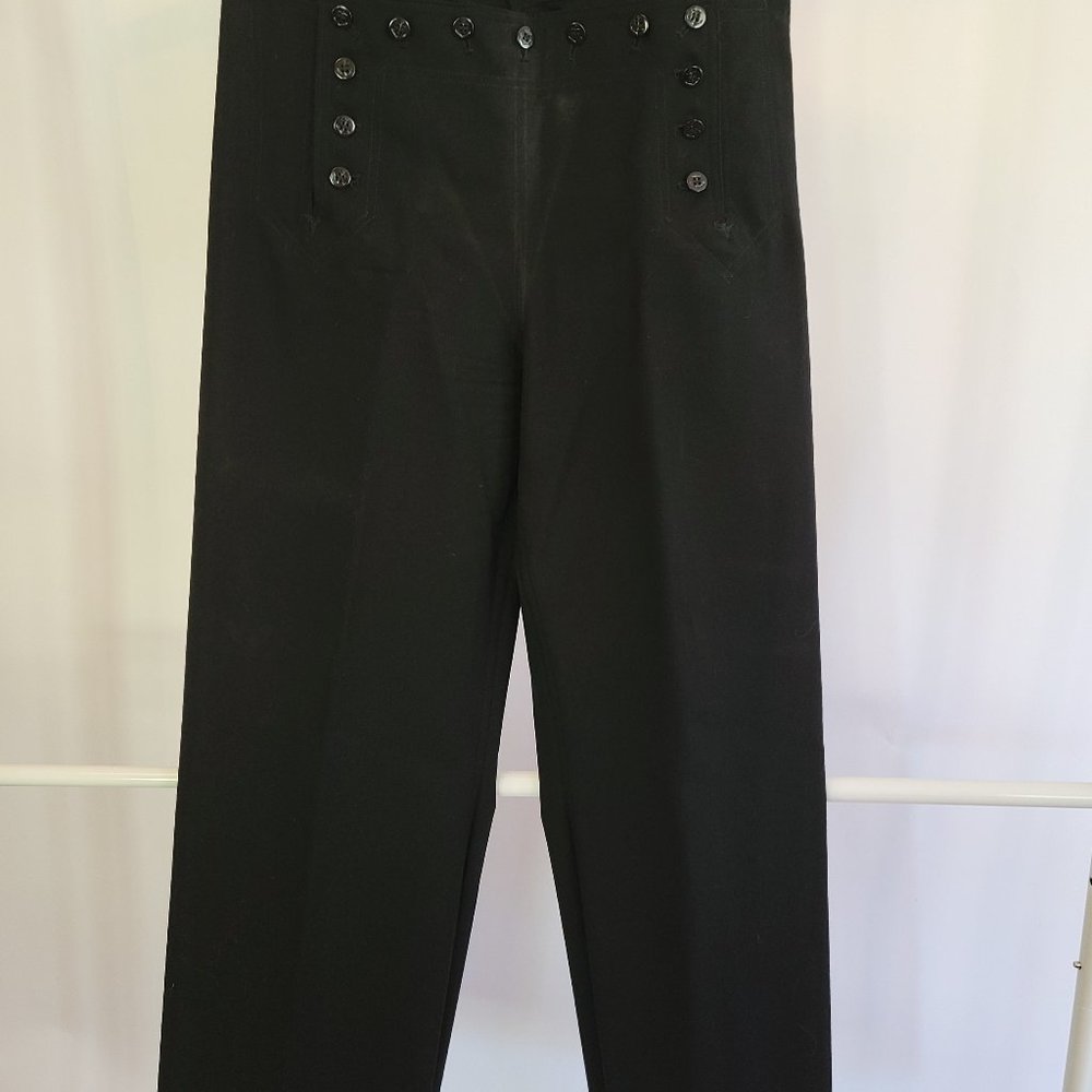 Canal Street Authentic Wool Dark Navy Wool Sailor Pants_Size XL (16/18)